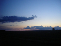 закат в Белорусии (из автобуса)