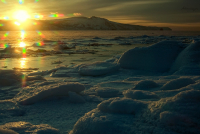 Морозный закат