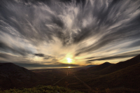 закат над долиной