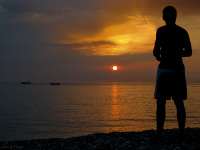 провожая день