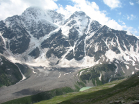 Ледник 7 гора Чегет, Приэльбрусье. Кавказ