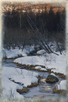 Но вот уж не бежит ручей, покрытый сединою снежной…