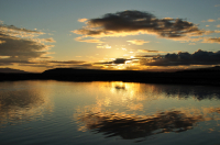 закат на Ольском лимане