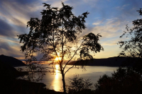 Закат в бухте Нагаева.