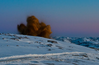 стой - взрывные работы...