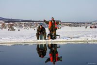 Экстрималы на рыбалке
