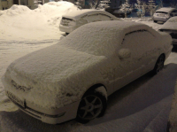 Под белым-белым одеялом.