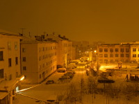 снег, вечер, магадан