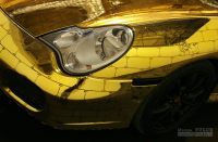 Порш в золотых слитках