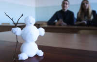 Знакомьтесь, новый преподаватель - снеговик