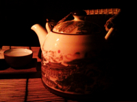 фарфор при свече