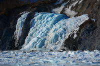 Ледяной водопад.