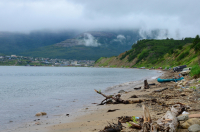 На горняке.