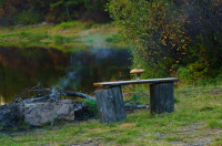 присел погреться))