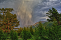 Дождь на закате