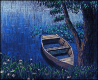 Лодочка (пастель)