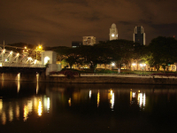 Ночной город. Сингапур