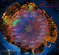 глобус Магадан-календарь