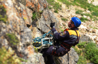 Спуск пострадавшего (учения)