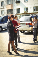 При исполнении