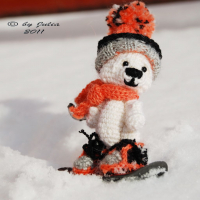 мишка-сноубордист