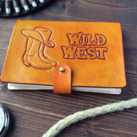 Кожаный блокнот