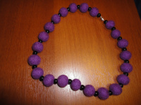 Бусы из шерсти и бусин!